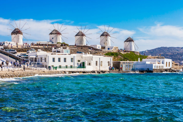Что посмотреть в Греции - Ветряные мельницы Миконоса