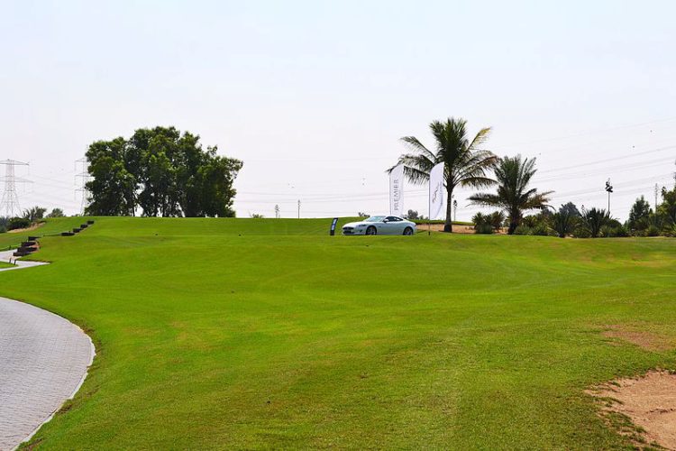 Поле для гольфа в Абу-Даби, ОАЭ