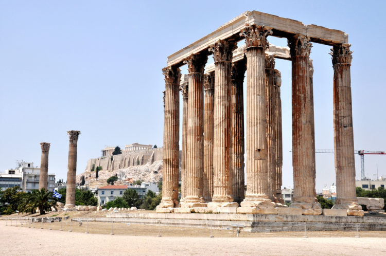 Олимпийский храм Зевса Олимпийского - достопримечательности Афин