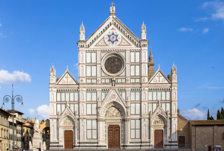 Базилика Санта-Кроче во Флоренции - достопримечательности Флоренции, Италия