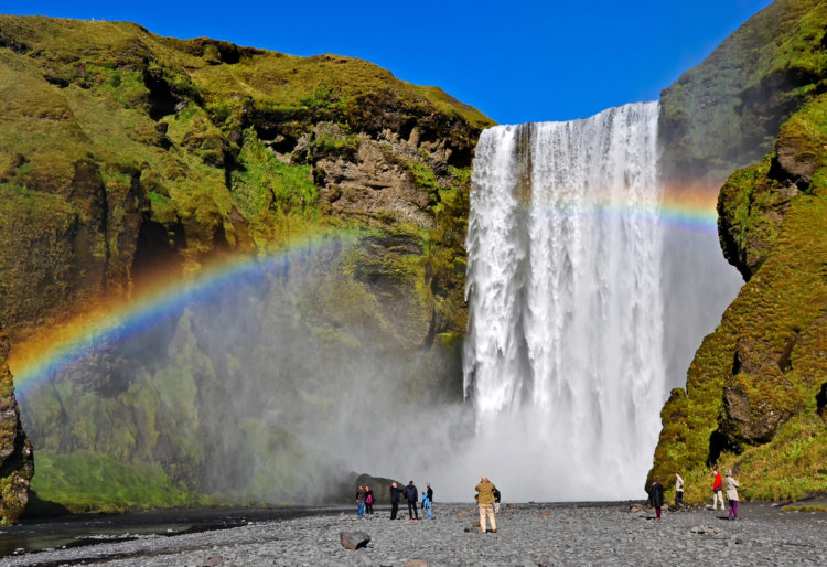 Водопад Скогафосс - достопримечательности Исландии