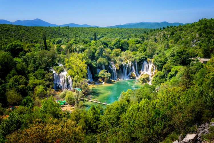 Водопад Кравице - достопримечательности Боснии и Герцеговины