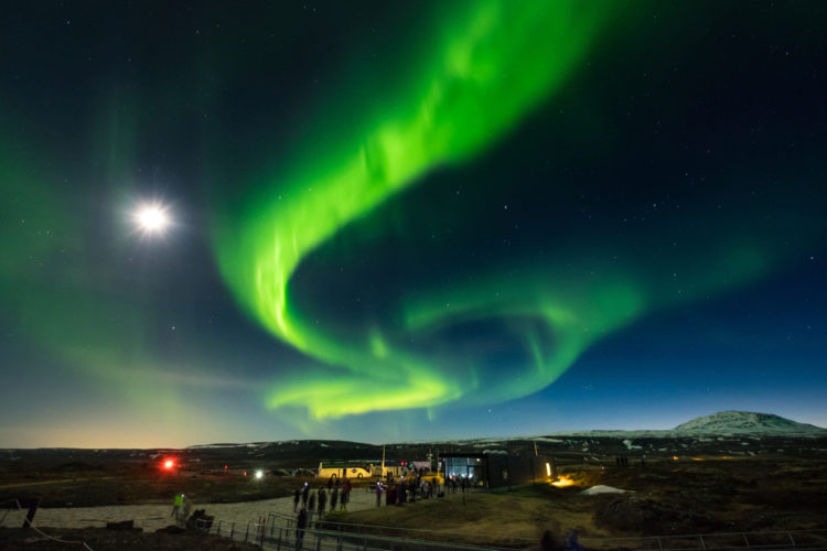 Северное сияние - достопримечательности Исландии