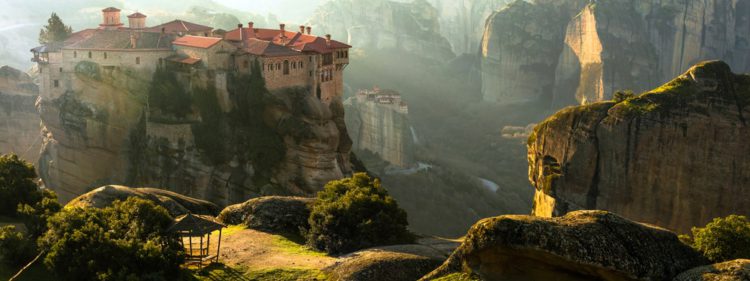 Самые красивые места земли - монастырский комплекс Метеоры, Греция
