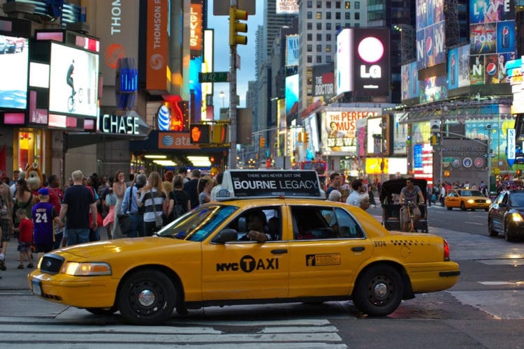 Такси Нью-Йорка - достопримечательности Нью-Йорка