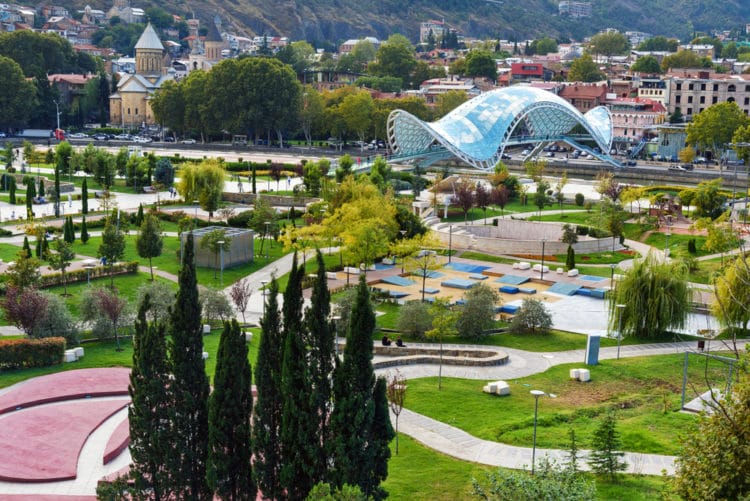 Парк Рике - достопримечательности Тбилиси