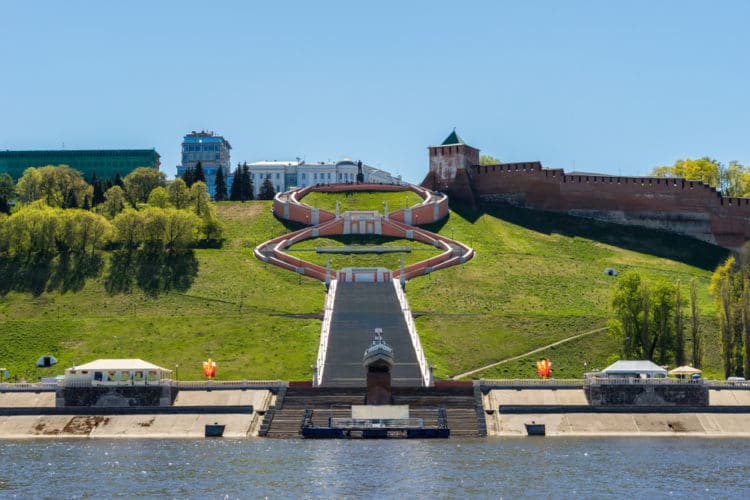 Чкаловская лестница - достопримечательности Нижнего Новгорода