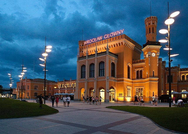 Железнодорожный вокзал - достопримечательности Вроцлава