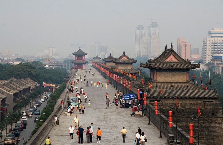 Городская стена в Китае