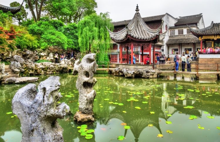 Сады Сучжоу в Китае