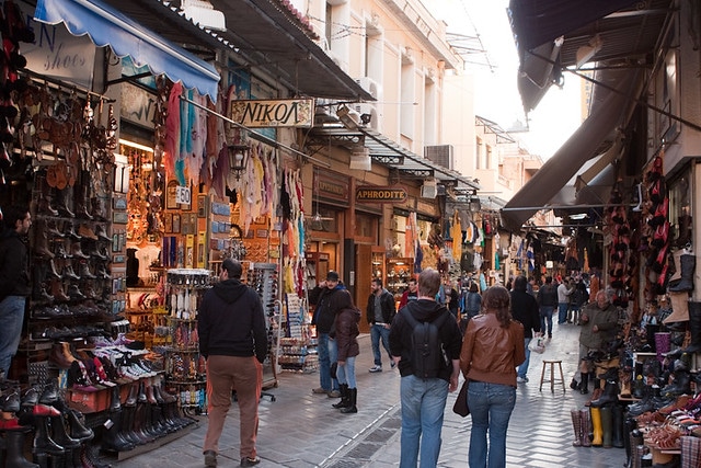 Рынок Монастираки в Греции